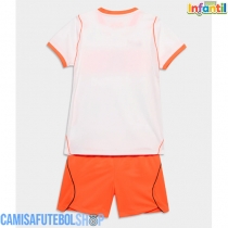 Camisa de time de futebol Países Baixos Replicas 2º Equipamento Infantil Mundo 2026 Manga Curta (+ Calças curtas)